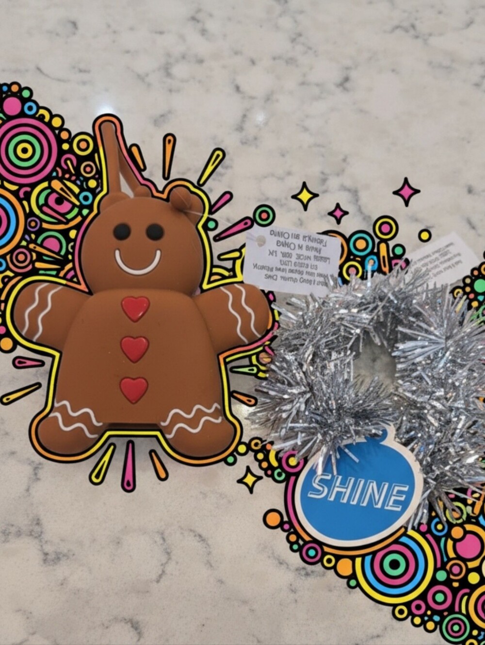 NWT Bath & Body Works Gingerbread PocketBac Holder + Bonus Tinsel Wrap Holder